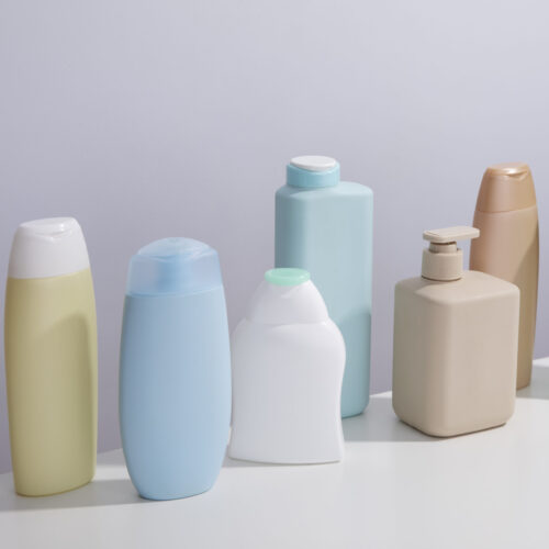 high-angle-plastic-bottles-arrangement